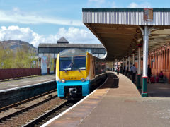 
'170 110' at Llandudno Junction Station, April 2013